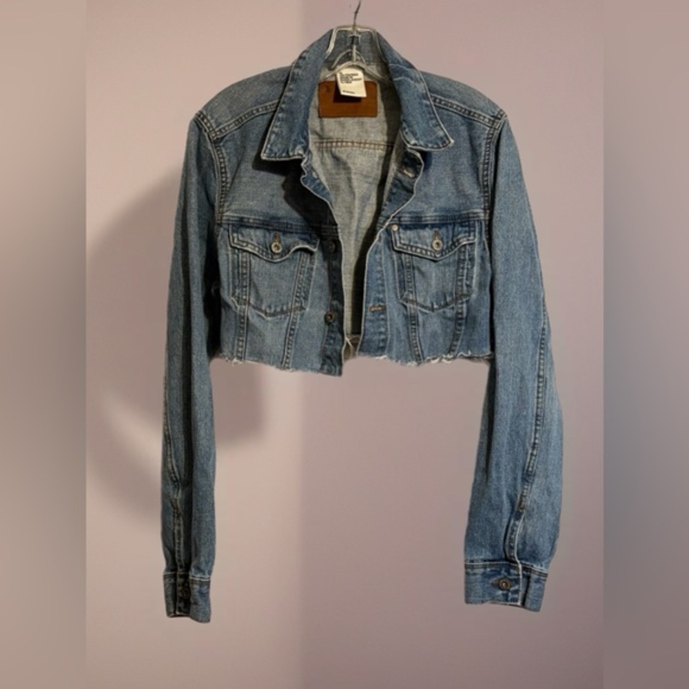 &Denim Women's Blue Denim Jean Jacket